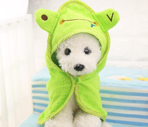 Cute Dog Towel Pet Puppy Drying Bath Cat