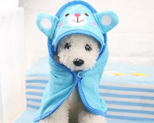 Load image into Gallery viewer, Cute Dog Towel Pet Puppy Drying Bath Cat