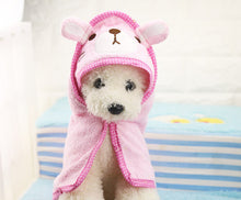 Load image into Gallery viewer, Cute Dog Towel Pet Puppy Drying Bath Cat