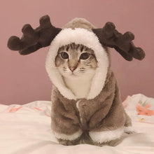 Load image into Gallery viewer, Winter Cat Clothes Warm Fleece Pet Costume For Small Cats